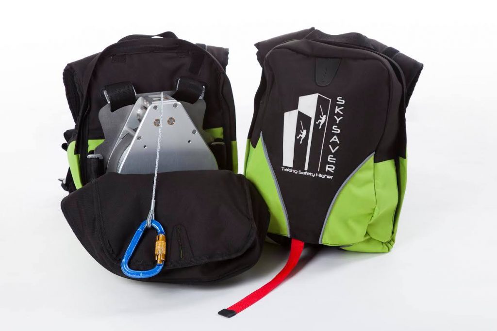 Two SkySaver Rescue kits displaying emergency rescue equipment